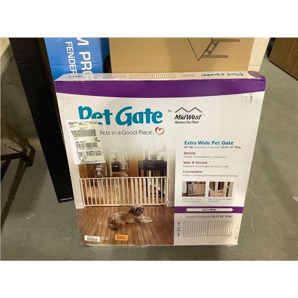 Mid West Pet Gate (50.25in - 94in x 24in H)