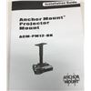 Image 2 : AnchorMOUNT ACM-PM12-BK Heavy Duty Projector Mount (3" - 12" Drop) - Black