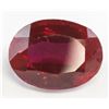 Image 1 : 13.85ct Oval Cut Blood Red Natural Ruby GGL