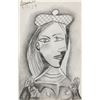 Image 1 : Spanish Graphite Portrait Signed Picasso 4.7.39