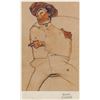 Image 1 : Austrian Linocut on Paper Signed Egon Schiele