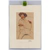 Image 2 : Austrian Linocut on Paper Signed Egon Schiele
