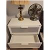 Image 3 : White Dresser with Lamp & Fan