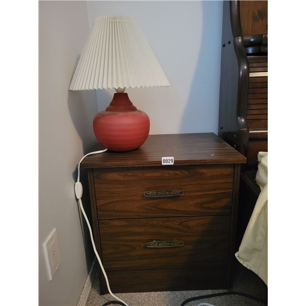 2 Bedside Tables with Matching Lamps