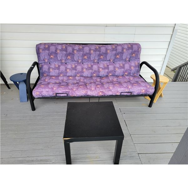Futon with 3 Tables