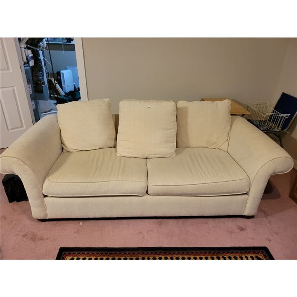 White Fabric Sofa