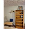 Image 1 : 6' Shelf with Desk and Chair and Contents of Picture
