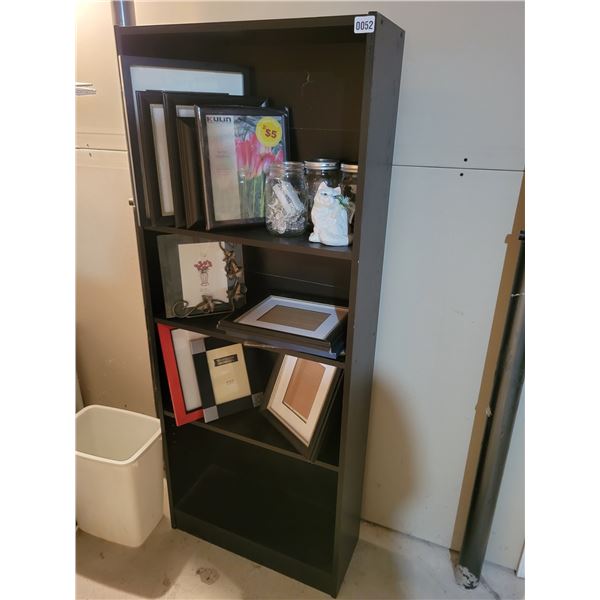 5' Shelf with Assorted Picture Frames