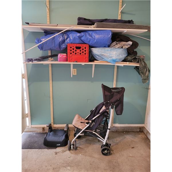 Stroller - Booster Seat - Milk Crates - Tarp - etc?