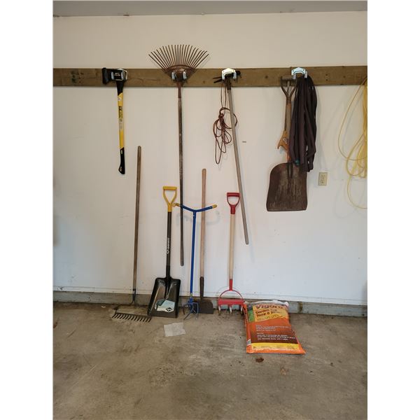 Various Garden Tools and Soil