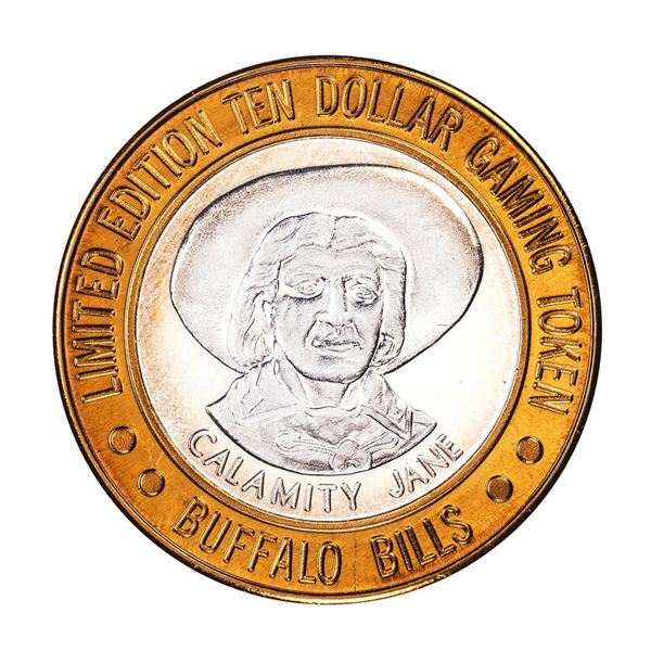 .999 Silver Buffalo Bills Resort & Casino $10 Limited Edition Gaming Token