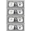 Image 1 : Lot of (4) Uncirculated 1957A $1 Silver Certificate Star Notes