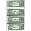 Image 2 : Lot of (4) Uncirculated 1957A $1 Silver Certificate Star Notes