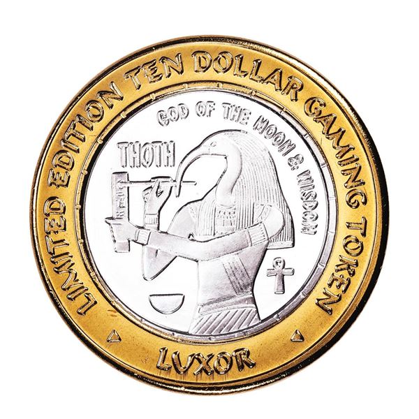 .999 Fine Silver Luxor Las Vegas, Nevada $10 Limited Edition Gaming Token