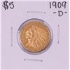 Image 1 : 1909-D $5 Indian Head Half Eagle Gold Coin