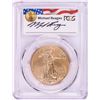 Image 1 : 2019-W $50 Burnished American Gold Eagle PCGS SP70 First Strike M. Reagan Signature