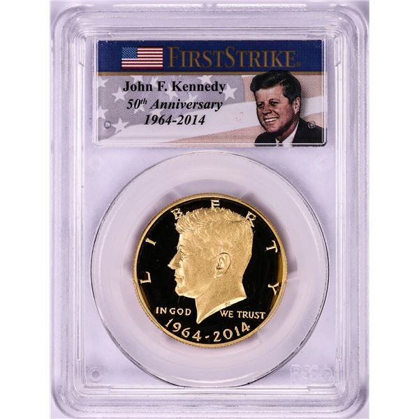 2014-W Proof Kennedy 50th Anniversary Commemorative Gold Coin PCGS PR69DCAM