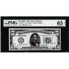 Image 1 : 1928A $5 Federal Reserve Note San Francisco Fr.1951-L PMG Gem 65EPQ