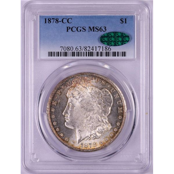 1878-CC $1 Morgan Silver Dollar Coin PCGS MS63 CAC