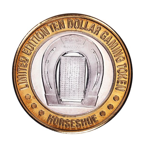.999 Silver Binion's Horseshoe Las Vegas, NV $10 Casino Limited Edition Gaming Token