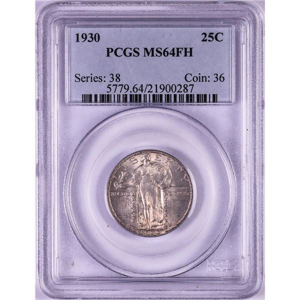 1930 Standing Liberty Quarter Coin PCGS MS64FH