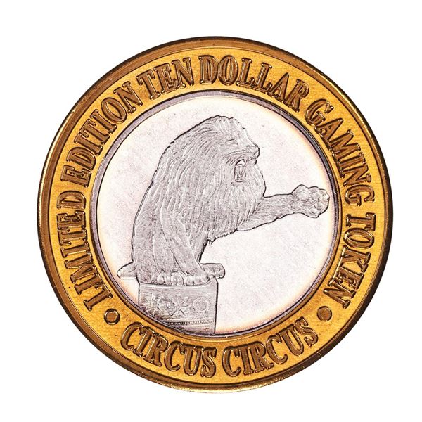 .999 Fine Silver Circus Circus Reno, Nevada $10 Limited Edition Gaming Token