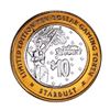 Image 1 : .999 Fine Silver Stardust Casino Las Vegas, NV $10 Limited Edition Gaming Token