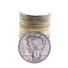 Image 1 : Roll of (20) Brilliant Uncirculated 1923 $1 Peace Silver Dollar Coins