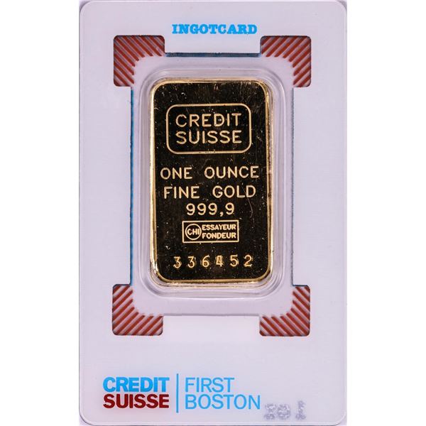 Credit Suisse One Ounce Fine Gold Bar