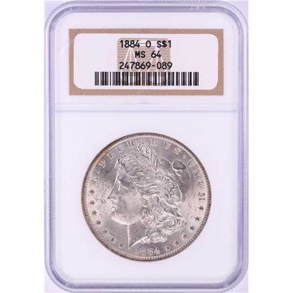 1884-O $1 Morgan Silver Dollar Coin NGC MS64