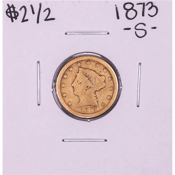 1873-S $2 1/2 Liberty Head Quarter Eagle Gold Coin