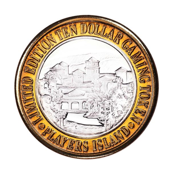 .999 Fine Silver Players Island Casino $10 Casino Limited Edition Gaming Token