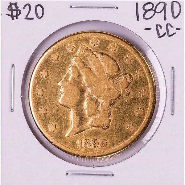 1890-CC $20 Liberty Head Double Eagle Gold Coin