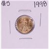 Image 1 : 1998 $5 American Gold Eagle Coin