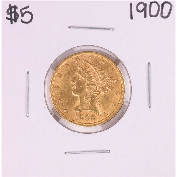 1900 $5 Liberty Head Half Eagle Gold Coin