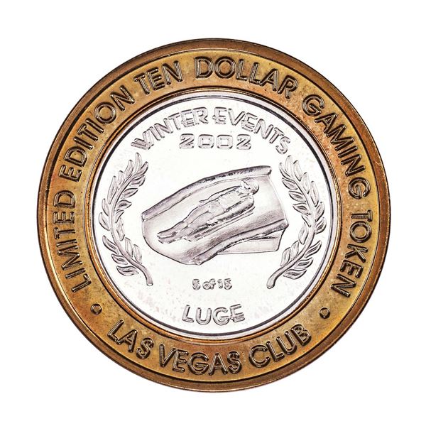 .999 Silver Las Vegas Club $10 Casino Limited Edition Gaming Token