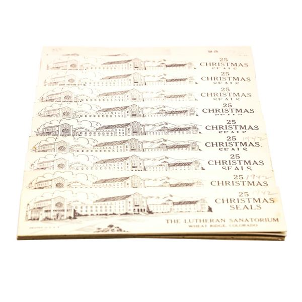 Lot of (11) 1942 Christmas Seals Books Wheat Ridge Colorado