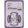 Image 1 : 1890-S $1 Morgan Silver Dollar Coin NGC MS63