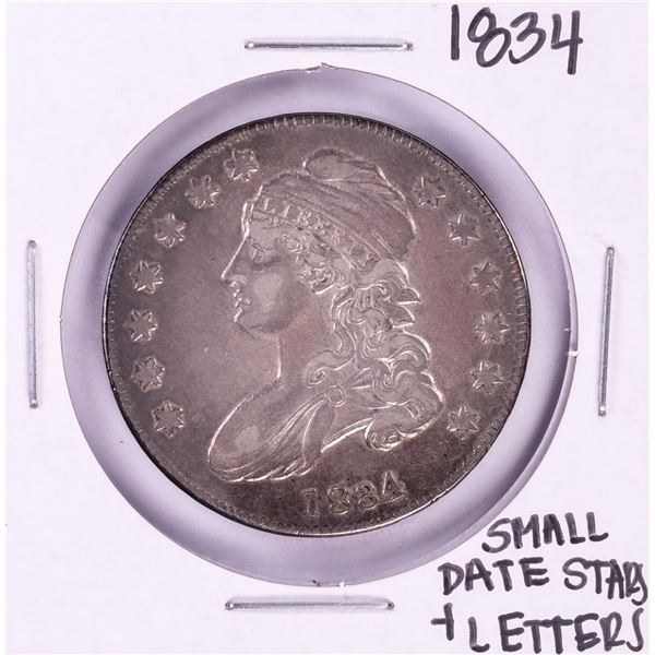 1834 Small Date Stars and Letters Capped Bust Half Dollar Coin