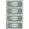 Image 2 : Lot of (4) Consecutive Uncirculated 1957A $1 Silver Certificate Star Notes