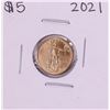 Image 1 : 2021 $5 American Gold Eagle Coin