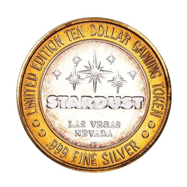 .999 Silver Stardust Resort Las Vegas, Nevada $10 Casino Limited Edition Gaming Token