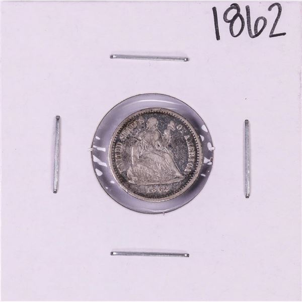 1862 Seated Liberty Half Dime Coin
