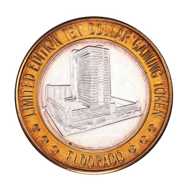 .999 Fine Silver Eldorado Reno, Nevada $10 Limited Edition Gaming Token
