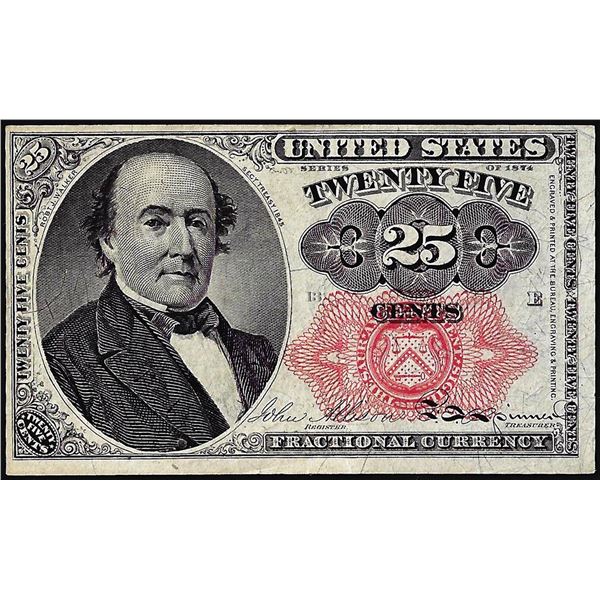 March 3, 1863 Fourth Issue Twenty-Five Cents Fractional Currency Note