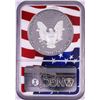 Image 2 : 2019-W $1 Proof American Silver Eagle Coin NGC PF70 Ultra Cameo Congratulations Flag