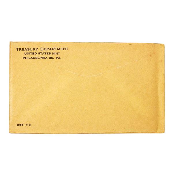 Unopened 1963 (5) Coin Proof Set in Envelope