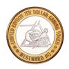 Image 1 : .999 Silver Westward Ho Casino Las Vegas $10 Casino Gaming Token Limited Edition