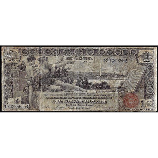 1896 $1 Educational Silver Certificate Note