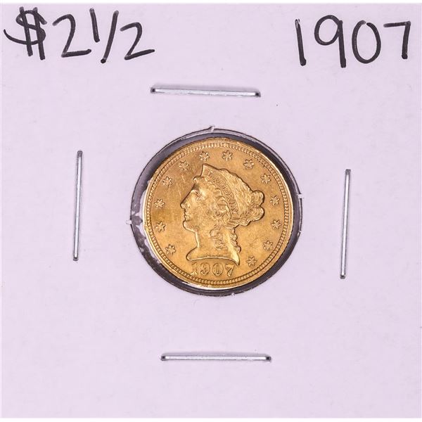 1907 $2 1/2 Liberty Head Quarter Eagle Gold Coin